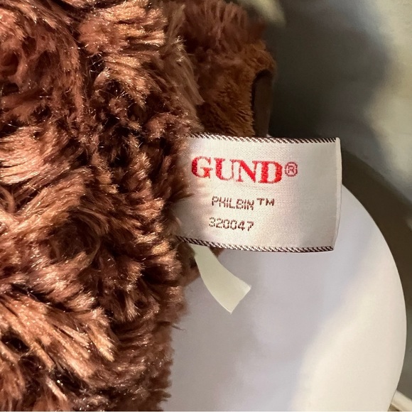 Gund Philbin Teddy Bear Soft Chocolate Brown Stuffed Animal Plush 320047 17” - Picture 4 of 4